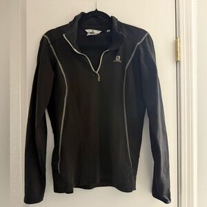 Salomon Black Zip-Up Sweater